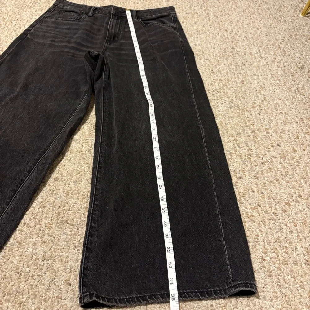American Eagle Wide Leg Crop Black Jeans - Picture 6 of 6